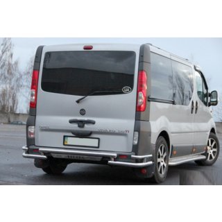 Aizmugurējais aizsargstienis AK-Special (nerūsējošais tērauds) Opel Vivaro 2001–2015 foto 4