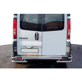 Aizmugurējais aizsargstienis AK-Special (nerūsējošais tērauds) Opel Vivaro 2001–2015 foto 2