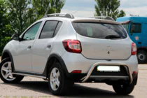 Renault Sandero 2013–2022 Aizmugurējā aizsargstieņa caurule AK007 (nerūsējošais tērauds) foto 4