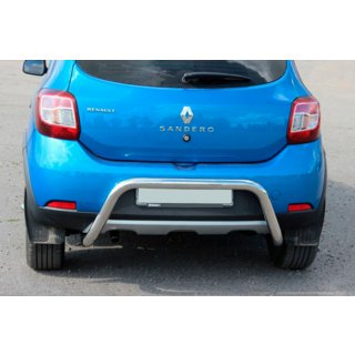 Aizmugurējā aizsargstieņa caurule AK007 (nerūsējošais tērauds) Dacia Sandero 2013–2020 foto 3