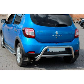 Aizmugurējā aizsargstieņa caurule AK007 (nerūsējošais tērauds) Dacia Sandero 2013–2020 foto 1
