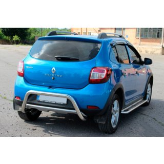 Aizmugurējā aizsargstieņa caurule AK007 (nerūsējošais tērauds) Dacia Sandero 2013–2020 foto 2