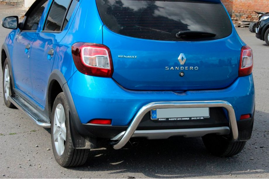 Dacia Sandero 2013–2020 Aizmugurējā aizsargstieņa caurule AK007 (nerūsējošais tērauds) Image