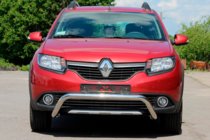 Dacia Sandero 2013–2020 Priekšējais aizsargstienis WT007 (nerūsējošais tērauds) foto 2