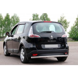 Aizmugurējais aizsargstienis AK002 (nerūsējošais tērauds) Renault Scenic/Grand 2009–2016 foto 1