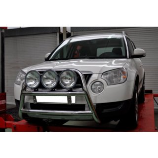 Bullbārs WT018 (nerūsējošais tērauds) Skoda Yeti 2009–2017 foto 3