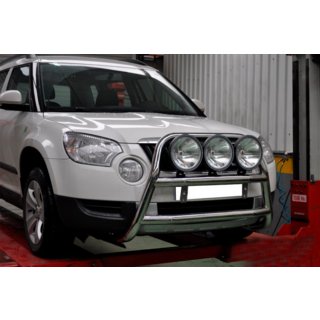 Bullbārs WT018 (nerūsējošais tērauds) Skoda Yeti 2009–2017 foto 2