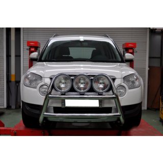 Bullbārs WT018 (nerūsējošais tērauds) Skoda Yeti 2009–2017 foto 4
