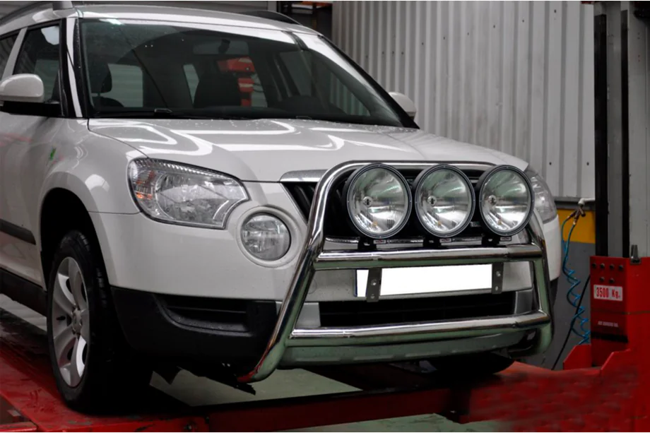 Skoda Yeti 2009–2017 Bullbārs WT018 (nerūsējošais tērauds) Foto 2