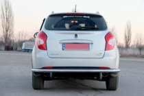 SsangYong Korando 2010–2019 Aizmugurējā aizsargloka AK005 (nerūsējošais tērauds) foto 2