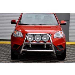Bullbārs WT018 (nerūsējošais tērauds) SsangYong Korando 2010–2019 foto 3