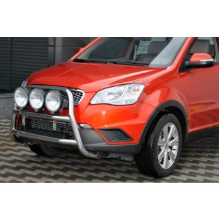 Bullbārs WT018 (nerūsējošais tērauds) SsangYong Korando 2010–2019 foto 4
