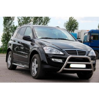 Priekšējais aizsargstienis WT022 (nerūsējošais tērauds) SsangYong Kyron 2005–2014 foto 3
