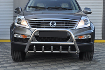 SsangYong Rexton I 2001–2017 Priekšējais bullbar WT003 (nerūsējošais tērauds) foto 5