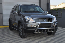 SsangYong Rexton I 2001–2017 Priekšējais bullbar WT003 (nerūsējošais tērauds) foto 4