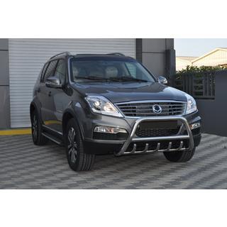 Priekšējais bullbar WT003 (nerūsējošais tērauds) SsangYong Rexton I 2001–2017 foto 4