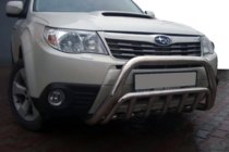 Subaru Forester 2008–2013 Priekšējais bullbar WT002 (nerūsējošais tērauds) foto 1