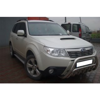Priekšējais bullbar WT002 (nerūsējošais tērauds) Subaru Forester 2008–2013 foto 3
