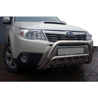 Priekšējais bullbar WT002 (nerūsējošais tērauds) Subaru Forester 2008–2013 foto 1