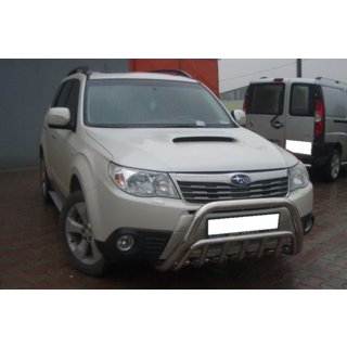 Priekšējais bullbar WT002 (nerūsējošais tērauds) Subaru Forester 2008–2013 foto 2