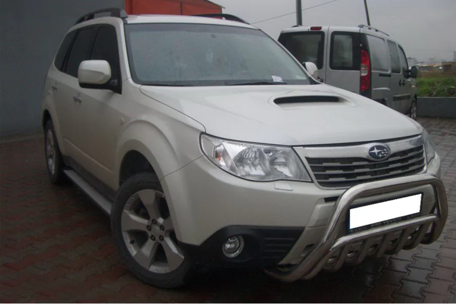 Subaru Forester 2008–2013 Priekšējais bullbar WT002 (nerūsējošais tērauds) Foto 3
