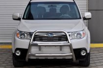 Subaru Forester 2008–2013 Bullbārs WT018 (nerūsējošais tērauds) foto 4