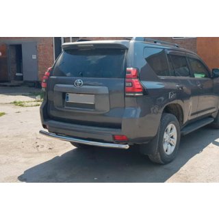 Aizmugurējais aizsargstienis AK002 (nerūsējošais tērauds) Toyota Land Cruiser Prado 150 2009–2023 foto 4
