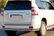 Toyota Land Cruiser Prado 150 2009–2023 Aizmugurējais aizsargstienis AK005-2 (nerūsējošais tērauds) foto 1