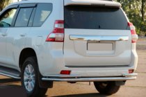 Toyota Land Cruiser Prado 150 2009–2023 Aizmugurējais aizsargstienis AK005-2 (nerūsējošais tērauds) foto 3