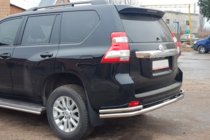Toyota Land Cruiser Prado 150 2009–2023 Aizmugurējais aizsargstienis AK005-2 (nerūsējošais tērauds) foto 4