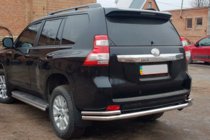 Toyota Land Cruiser Prado 150 2009–2023 Aizmugurējais aizsargstienis AK005-2 (nerūsējošais tērauds) foto 5
