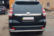 Toyota Land Cruiser Prado 150 2009–2023 Aizmugurējais aizsargstienis AK005-2 (nerūsējošais tērauds) foto 6
