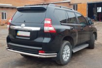 Toyota Land Cruiser Prado 150 2009–2023 Aizmugurējais aizsargstienis AK005-2 (nerūsējošais tērauds) foto 7
