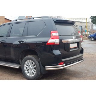 Aizmugurējais aizsargstienis AK005-2 (nerūsējošais tērauds) Toyota Land Cruiser Prado 150 2009–2023 foto 4