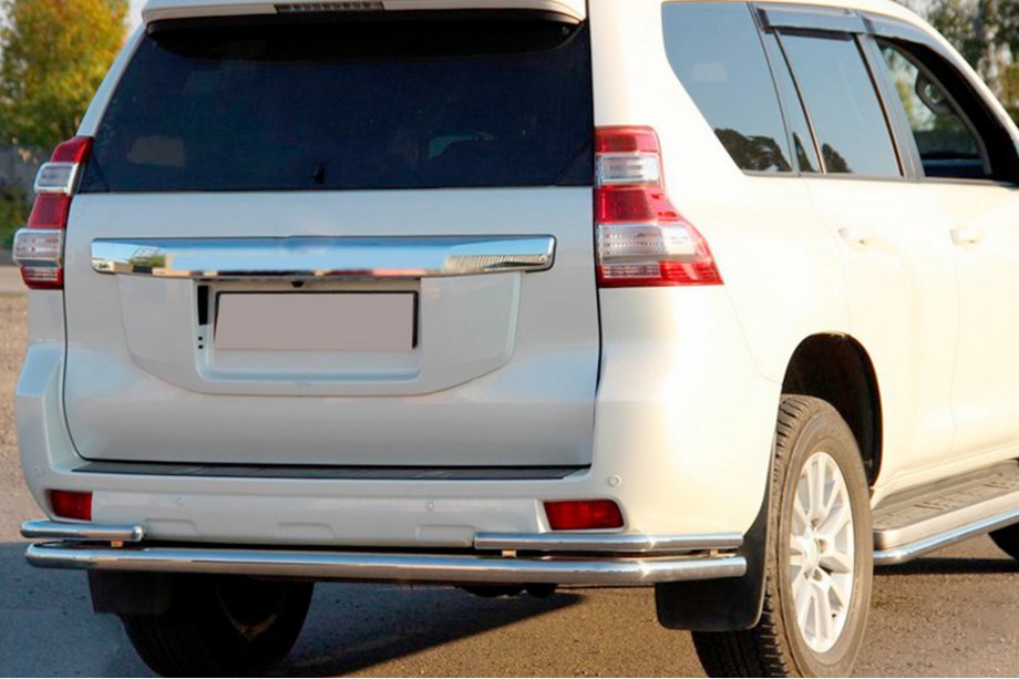 Toyota Land Cruiser Prado 150 2009–2023 Aizmugurējais aizsargstienis AK005-2 (nerūsējošais tērauds) Image