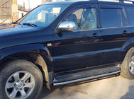 Toyota Land Cruiser Prado 120 2002–2009 Sānu sliekšņu aizsargi BB004 (2 gab., nerūsējošais tērauds) foto 3
