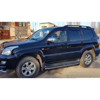 Sānu sliekšņu aizsargi BB004 (2 gab., nerūsējošais tērauds) Toyota Land Cruiser Prado 120 2002–2009 foto 2