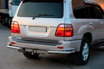 Toyota Land Cruiser 100 1998–2007 Aizmugurējie stūra elementi AK003-Double (2 gab., nerūsējošais tērauds) foto 2