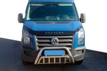 Volkswagen Crafter 2006–2016 Priekšējais aizsargstienis WT002 (nerūsējošais tērauds) foto 1