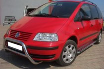 Volkswagen Sharan 1995–2010 Bullbārs WT005 (nerūsējošais tērauds) foto 2