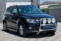 Volkswagen Tiguan 2007–2016 Priekšējais bullbārs WT018 (nerūsējošais tērauds) foto 3
