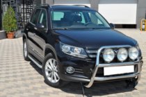 Volkswagen Tiguan 2007–2016 Priekšējais bullbārs WT018 (nerūsējošais tērauds) foto 1