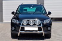 Volkswagen Tiguan 2007–2016 Priekšējais bullbārs WT018 (nerūsējošais tērauds) foto 2