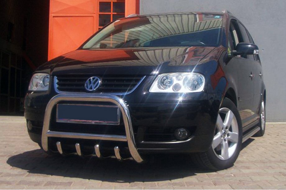 Volkswagen Touran 2003–2010 Priekšējais aizsargstienis (bullbar) QT006 (nerūsējošais tērauds) Image