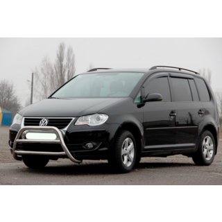 Priekšējais aizsargstienis WT022 (nerūsējošais tērauds) Volkswagen Touran 2003–2010 foto 2
