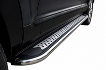 Porsche Cayenne 2003–2010 Sānu pakāpieni Maydos v2 (2 gab., alumīnijs ↗ nerūsējošais tērauds) foto 1