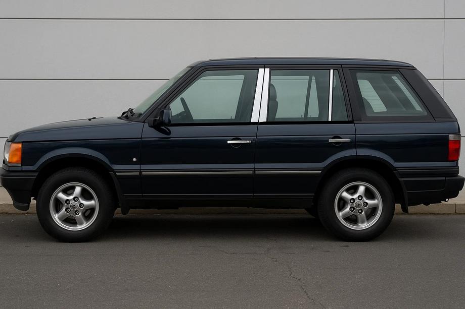 Range Rover II P38A 1997–2002 Durvju statņu moldingi (6 gab., nerūsējošais tērauds) Image