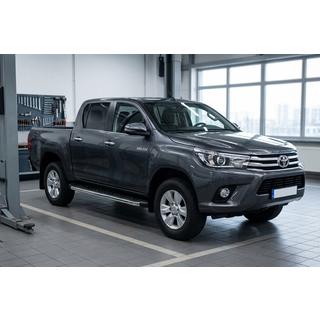 Sānu sliekšņi Blackline (2 gab., alumīnijs) Toyota Hilux 2015– foto 1