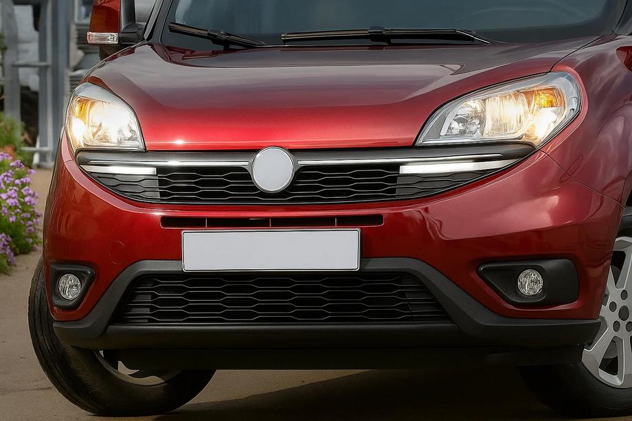 Fiat Doblo II 2010–2022 Dienas gaitas lukturi, hromēti (2014↗, LED) Image