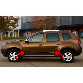 Durvju moldingi (4 gab., nerūsējošā tērauda) Dacia Duster 2008–2018 foto 1